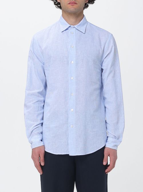 Shirt Men color Gnawed Blue