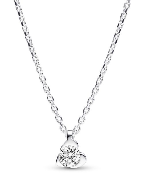 Talisman Lab-Grown Diamond Heart Pendant Necklace - Sterling Silver
