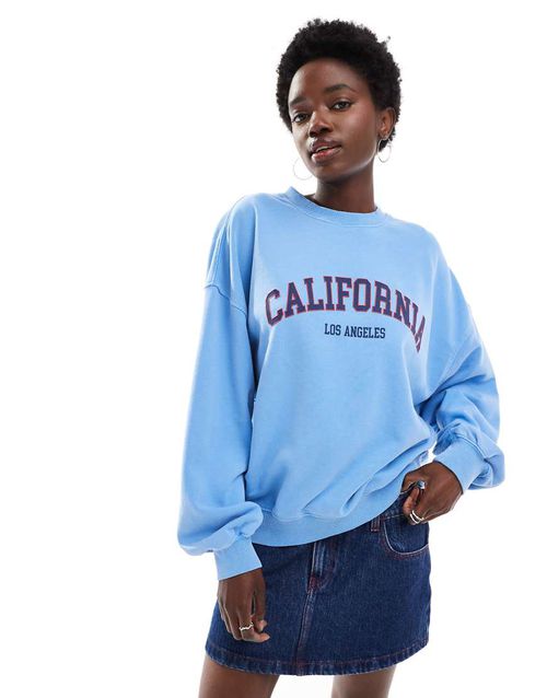 Licensed graphic california sweatshirt in blue