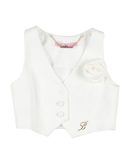 Kid Girl Tailored Vest White