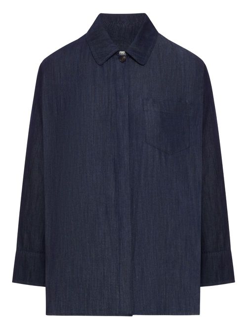 Dioniso button-up denim shirt - Blue