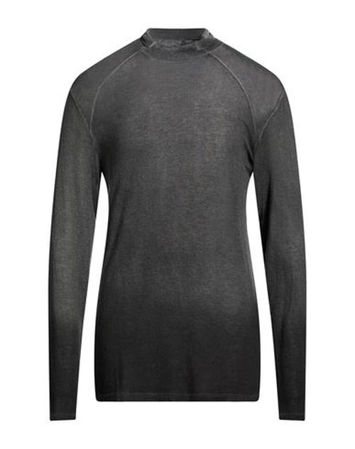 Man Turtleneck Charcoal Size L Viscose, Wool, Elastane