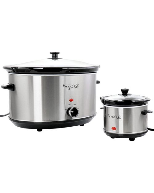 8Qt Slow Cooker with Bonus Mini 0.6Qt Warmer