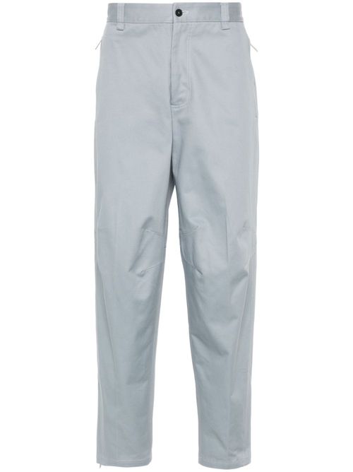 Biker straight-leg trousers - Grey