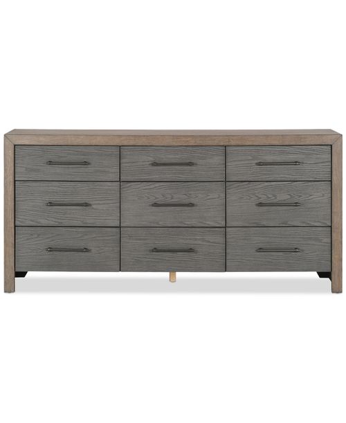 Portmore 9-Drawer Dresser (with soft close drawers), Created for Brown