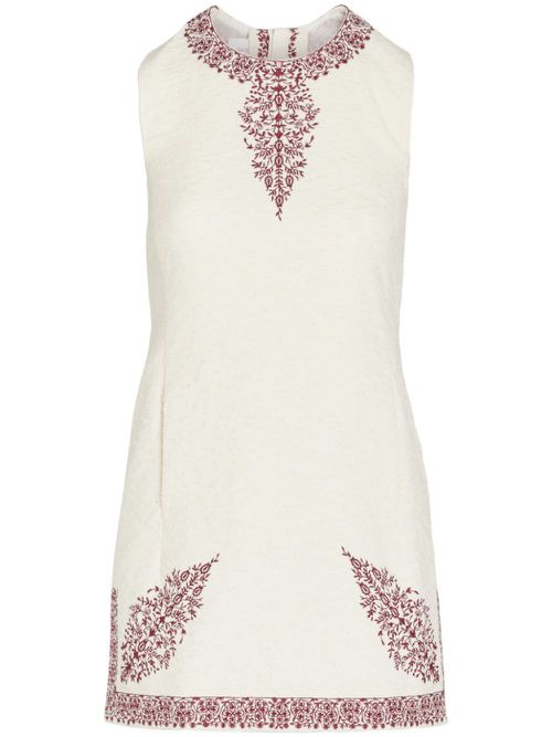 Paisley mini dress - Neutrals
