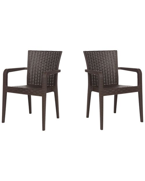Rainbow Outdoor Alberta Set of 2 Stackable Armchairs