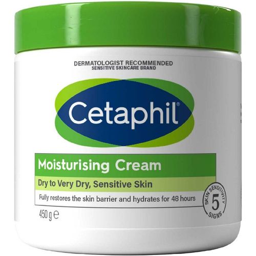 Cetaphil Moisturising Cream 453G, Face & Body For Very Dry Sensitive Skin