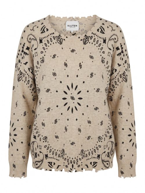 `Mela Bandana` Round Neck Sweater