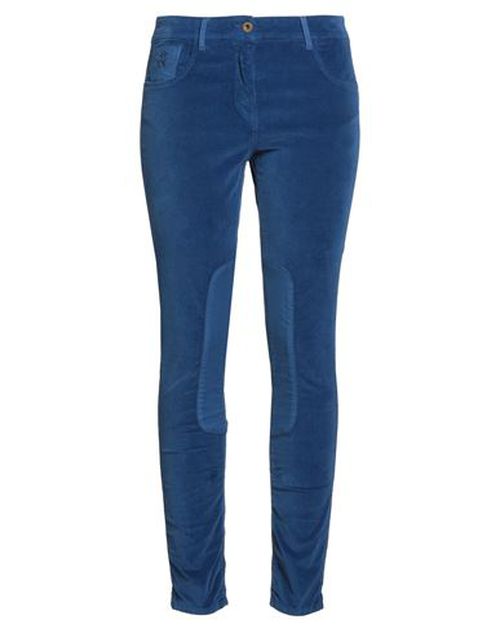 Woman Pants Bright blue Size 6 Cotton, Elastane