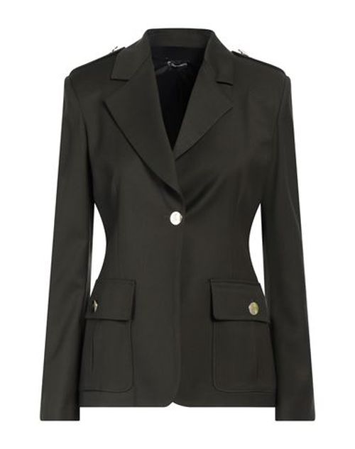 Woman Blazer Dark green Size 10 Polyester, Viscose, Elastane
