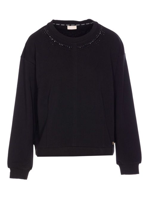 LIU JO crew neck sweater - Black