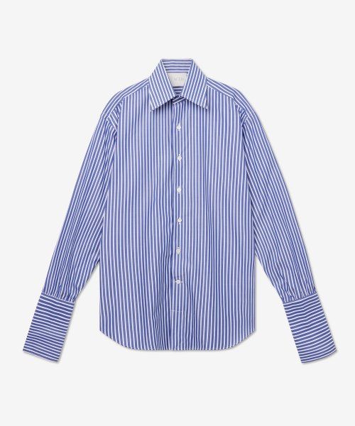 Women's Signature Button-Up Striped Poplin Shirt