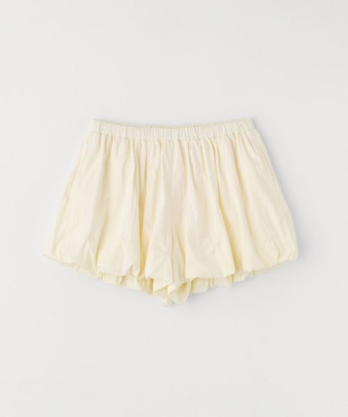 RIBBON EMBROIDERED BALLOON SHORTS_CREAM