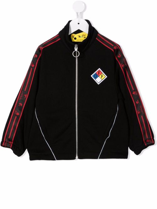 Logo-tape track jacket - Black
