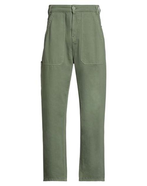 Man Pants Military green Size 29 Cotton, Recycled cotton