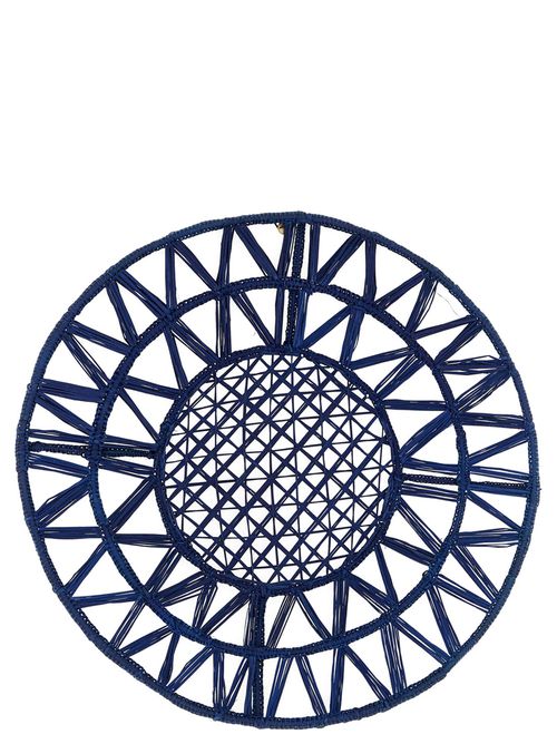 -David Hicks Woven Kitchen Linen Blu-Unisex