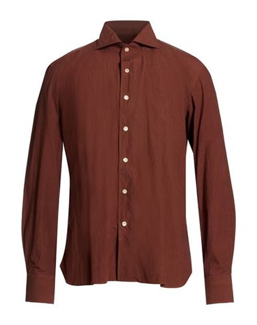 Man Shirt Brown Size 15 ½ Cotton