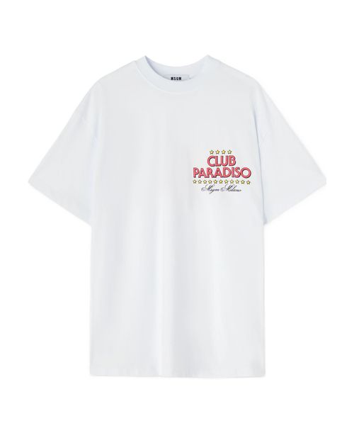 T-shirt with round neck and short sleeves