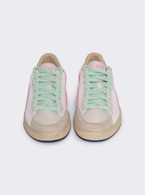 X Nahmias Crochet Sneakers Jasmine Flower And Pink Pixel