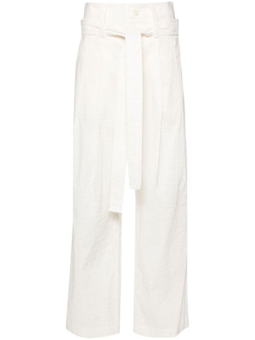 Shaped Membrane straight-leg trousers - White