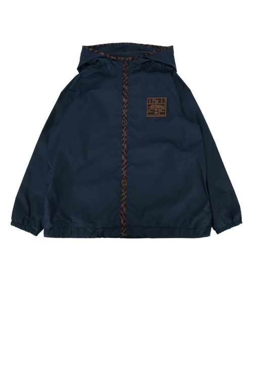 Nylon Raincoat — Navy