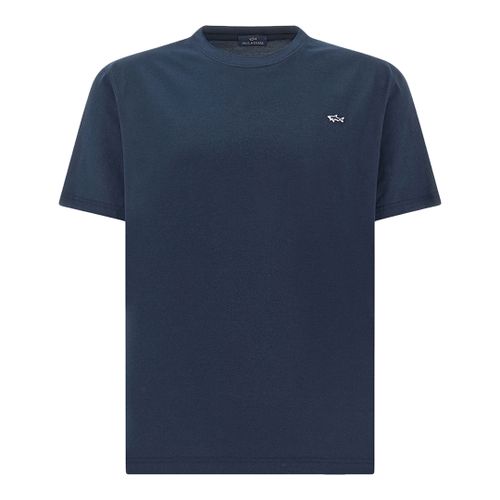 Cotton jersey T-shirt, Man, Blue