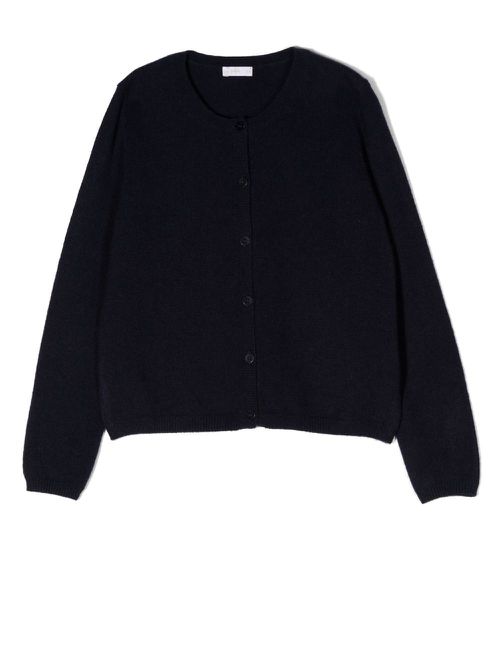 Long-sleeve cashmere cardigan - Blue
