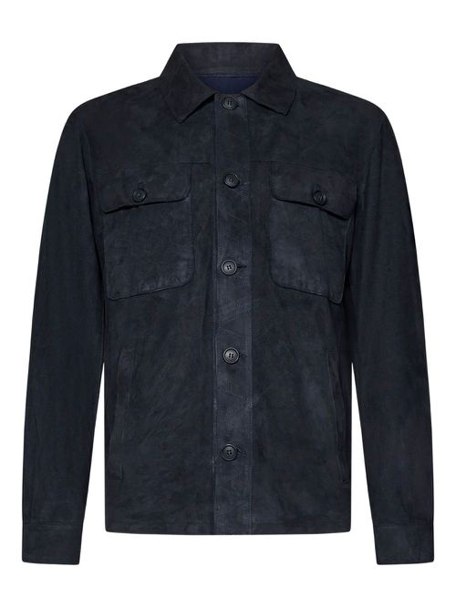 FRANZESE COLLECTION Brad Pitt shirt jacket - Blue