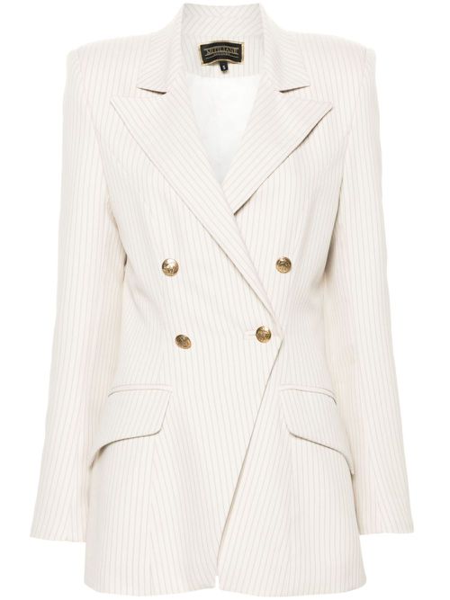 Striped blazer - Neutrals