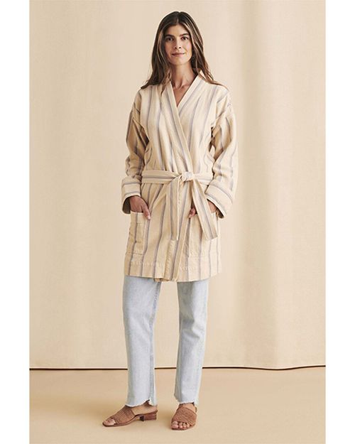 Palm Springs Linen-Blend Robe