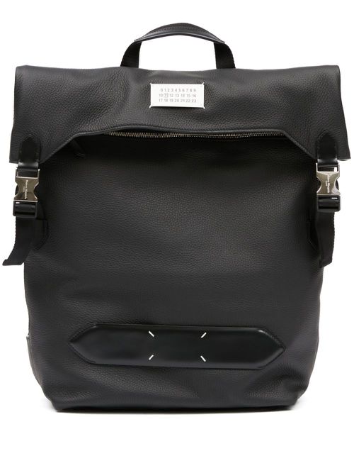 5AC four-stitch logo backpack - Black