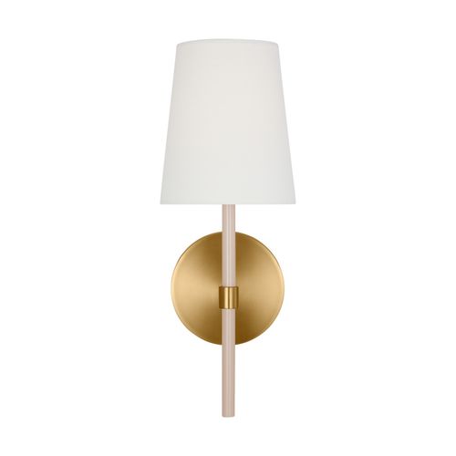 Burnished Brass One Light Wall Sconce from the Monroe Collection
