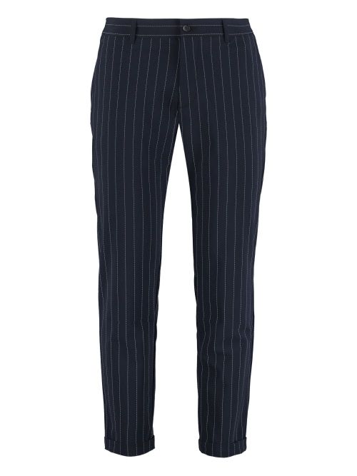 Pinstripe trousers - Black