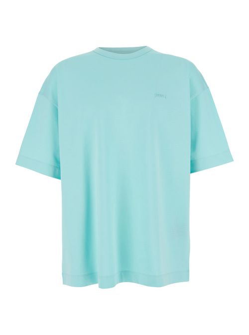 Embroidered Logo T-Shirt — Blue