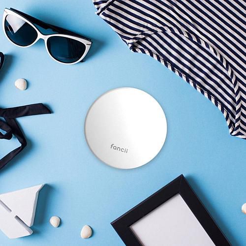 "Mini Lumi 4"" White LED Lighted Compact Mirror"