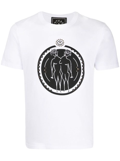 Gemini print T-shirt - White