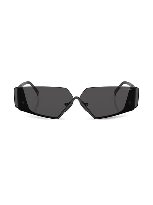 Geometric-frame sunglasses - Black