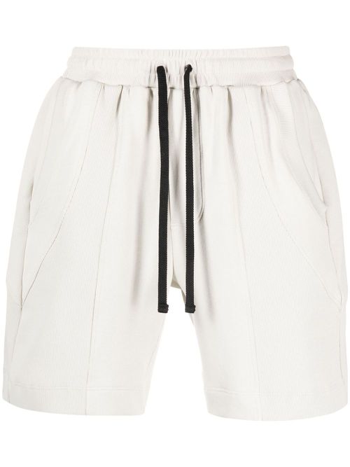 X notRainProof drawstring organic cotton shorts - Grey