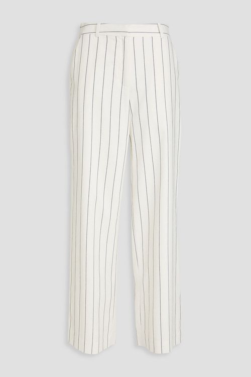 Tavar striped woven wide-leg pants - White - US 4