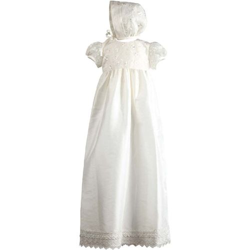 Heritage Baby Christening Robe - Off-White