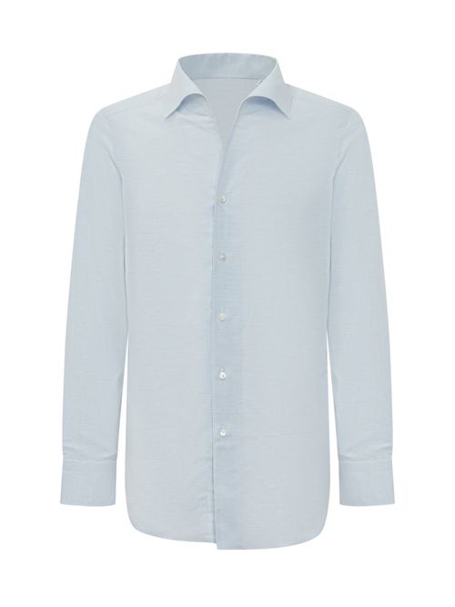 Light Blue Regular Solid Shirt
