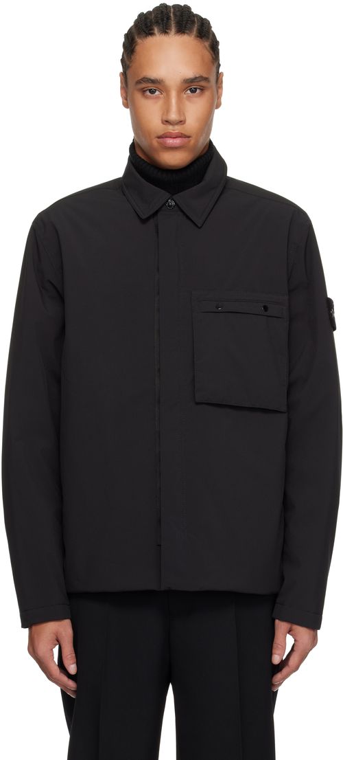 Stone Island ブラック Soft Shell-R PrimaLoft Insulated ジャケット