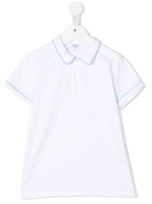 Short-sleeved polo shirt - White