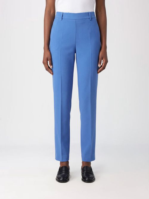 Pants Woman color Gnawed Blue