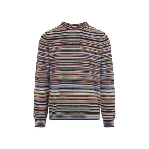 Multicolor Crew Neck Sweater
