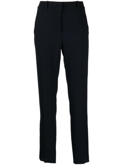 Mid-rise cropped trousers - Black