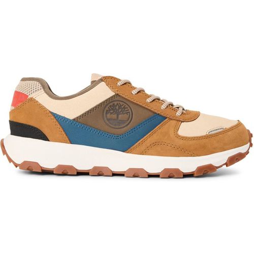 Timberland Mens Winsor Park Low Top Lace Up Sneakers in Trapper Tan