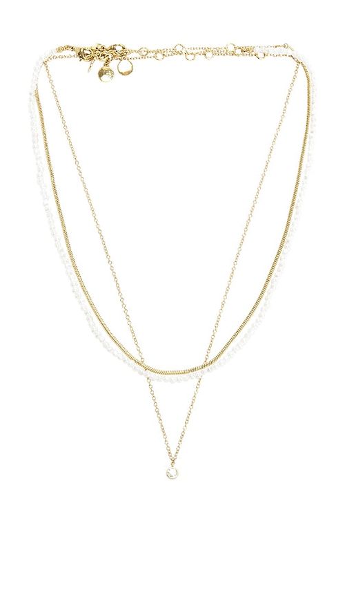 BaubleBar Rue Waterproof Necklace Set in Metallic Gold