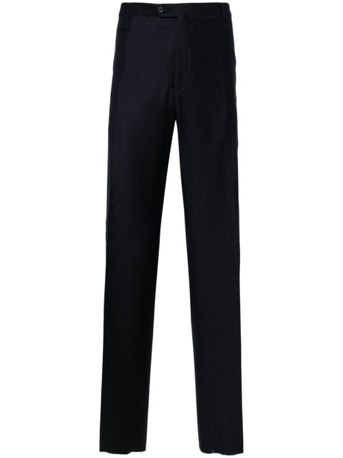 Mid-rise tailored trousers - Blue